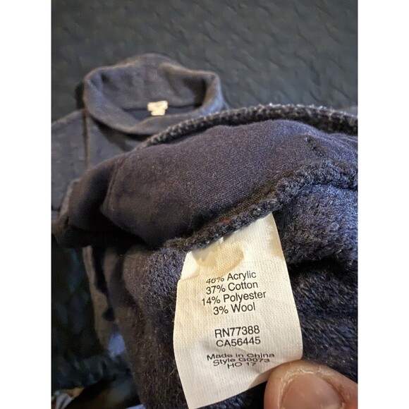 J. Crew Womens Size Med Cowl Neck Sweatshirt Soft Knit Sweater Heathered Blue - Picture 5 of 6